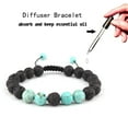 thumbnail image 3 of Celokiy Réglable Pierre de Lave Anxiété Diffuseur diffuesr d'Huile Bracelet Femmes avec Turquoise - Méditation, Relaxation, Guérison, Aromathérapie, 3 of 5
