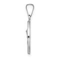thumbnail image 3 of FJC Finejewelers 14 kt White Gold Polished and Satin Hollow St Michael Medal Charm 21 mm x 14 mm, 3 of 6