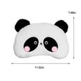 thumbnail image 3 of CheAAlet Comfortable Car Headrest Pillow with Cute Pandas Design - Ergonomic Support, Card Clip, Easy install, Black, Cotton Fabric Black, 3 of 7