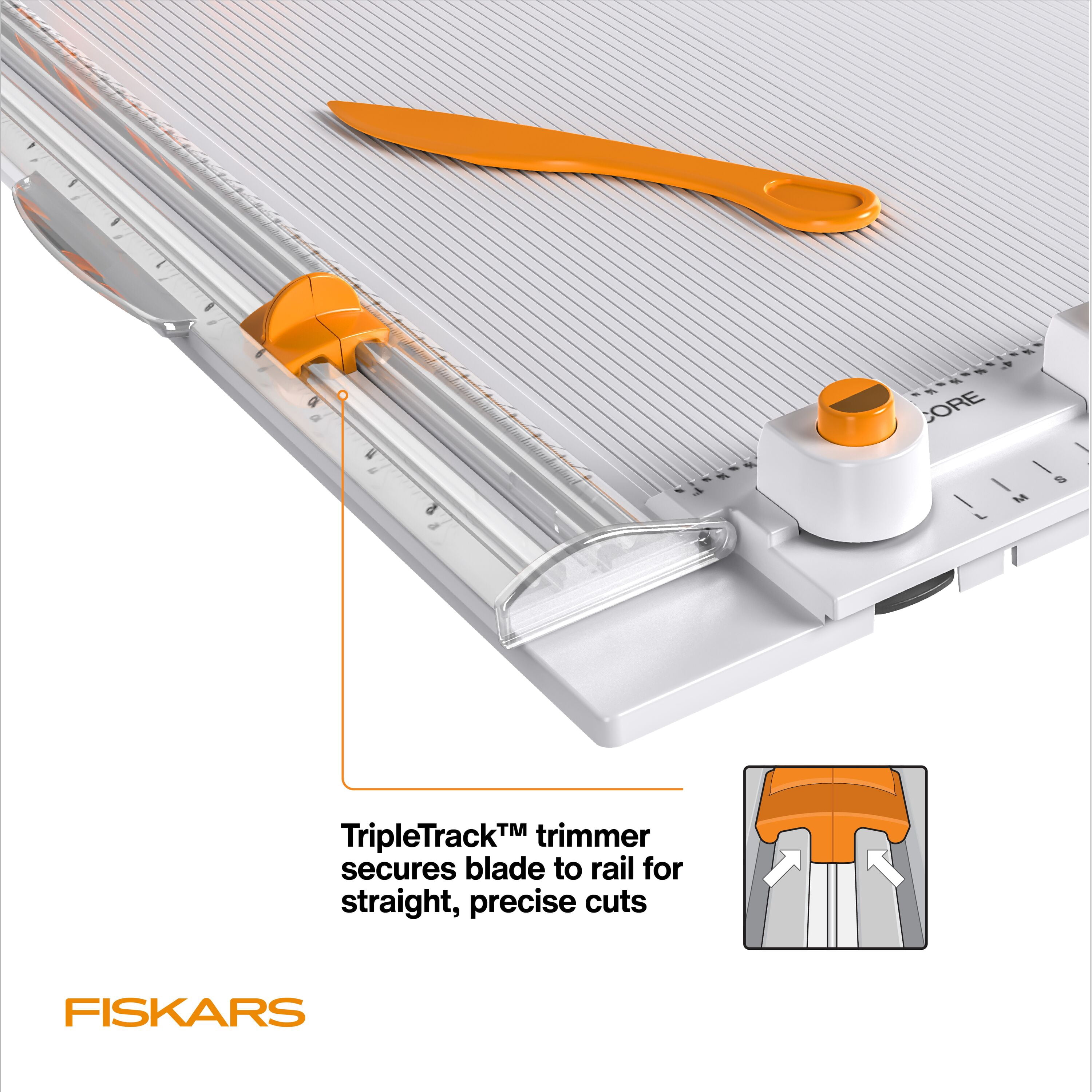 Fiskars Multi-use Paper Craft Tool with TripleTrack Cutting and Scoring Features