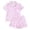 d-262Pink135, variant on MEZZALL Women Bow Print Lapel Collar Short Sleeve Button Down Top Elastic Waist Shorts Pajama For Cozy Home Wear With Lightweight Knit And Relaxed Fit Sleepwear Stylish 2 Piece Pjs