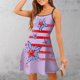 thumbnail image 1 of WILLBEST Faldas Para Mujer Vestidos De Verano Para Mujer Día De La Independencia Minifaldas Casuales Sin Mangas, 1 of 5