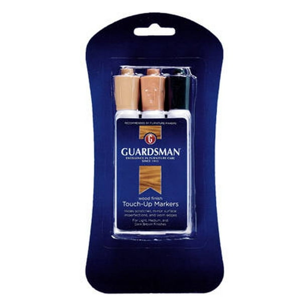 New Guardsman 465000 Wood Finish TouchUp Markers, (3 Color Set