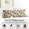 thumbnail image 3 of Strawberry Body Pillow Cover - Soft & Breathable, Hidden Zipper, 20"x54", Kawaii Strawberry & Floral Print - Perfect Gift for Strawberry Lovers, Side Sleepers, Pregnancy Support & Sweet Home Decor, 3 of 7