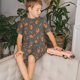 thumbnail image 4 of Fotbe cute fall fox leaf Pijama Estampada de 2 Piezas para Niños – Ropa de Dormir de Manga Corta Cómoda para Niños y Niñas, Camiseta y Shorts de Algodón-3X-Large, 4 of 6