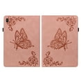 thumbnail image 5 of SaniMore for Lenovo Tab M10 10.1 inch 3rd Generation TB-328F Wallet Case Card Slots Hand Rope Anti-slip Strip Pen Holder Auto Wake/Sleep Stand Embossed Butterfly for Girls Women, Pink, 5 of 5