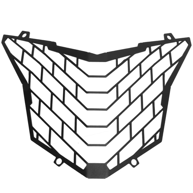 Cubierta de malla para faros, rejilla negra para faros de motocicleta, protector de faros, protector de rejilla para faros Lograr más Jadeshay A