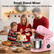 Honinst Stand Mixer, 4 QT 10+P Speeds with Tilt-Head Electric Mixer, 3-In-1 Kitchen Mixer with Dough Hook, Whisk, Beater, Bowl for Baking, Cake and Most Home Cooks