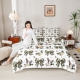 thumbnail image 4 of jejeloiu Camo Print Bowtie Full Size Comforter Sets,Wild Mallard Duck Bedding Comforter Set,Green White Bedding Sets For Teens,Super Cozy Room Decor Reversible,3pcs, 4 of 8