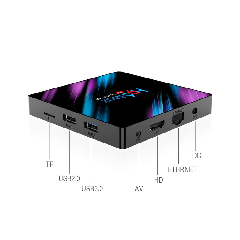 H96 MAX RK3318 2GB RAM 16GB ROM Android 10.0 USB3.0 5G WIFI Smart TV Box  Support HD Netflix 4K  