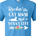 thumbnail image 3 of Inktastic Rockin' the Cat Mom and Nonna Life T-Shirt, 3 of 4