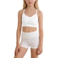 thumbnail image 3 of LRen Girls Training Bras 8-10 Years with Pads Soft Stretchable Sport Bras Girl Seamless Bralette Solid Color with Removable Padding Cami Style Girls Underwear, 3 of 5