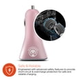 thumbnail image 3 of HyperGear High-Power 6.8 Amp Output Quad USB Car Charger - Rose Gold, 3 of 3