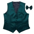 thumbnail image 4 of African Men's Jacquard Formal Suit Vest and Bow Tie set, 4 of 5