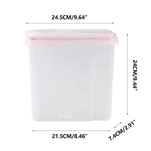 Pisexur Batería de cocina Tarro grande sellado para cocina, para almacenar granos y otros productos, a prueba de humedad, de gran capacidad. para la cocina del hogar
