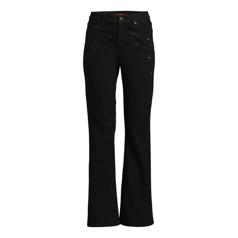 No Boundaries Juniors Rhinestone Flare Jeans, 31.5 Inseam, Sizes 1-21