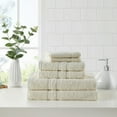 thumbnail image 2 of Clorox Bleach Friendly 6 Piece Towel Set, (2 Bath, 2 Hand, 2 Wash), Ivory, 2 of 9