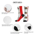 thumbnail image 5 of Men's Mexican-Flag Novelty Athletic Socks Women's Digital Printing Funky Patterned Crew Socks, 5 of 7