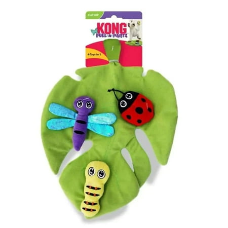 UPC: 0035585462103 | KONG Pull-A-Partz Bugz Catnip Toy Multi-Color