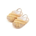 thumbnail image 1 of Mialoley Baby Sandals Shoes with Plaid Pattern, Elastic Band Accessory, 1 of 5