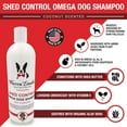 thumbnail image 2 of Warren London Shed Control Dog Shampoo for Shedding | 2-in-1 Dog DeShedding Shampoo and Conditioner | Nourishes Hair Follicles w/ Grapeseed & Coconut Oil | Anti Shedding Shampoo for Dogs, 2 of 5