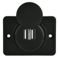 thumbnail image 3 of Cargador USB dual para automóvil, cargador USB dual negro de 3,1 A para automóvil Cargador USB dual para automóvil Resultados impresionantes, 3 of 9