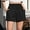 Black, variant on Fancyglim Women Casual Shorts Summer Elastic High Waist Drawstring Shorts Pants with Pockets Black XL