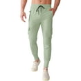 thumbnail image 1 of Zszcpp High Waisted Pants Mens Pocket Stretch Woven Running Training Leg Cinching Drawstring Work Sports Trousers Casual Trouser, 1 of 4