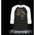 thumbnail image 2 of Shop4Ever Men's Education is Freedom African History Books Raglan Baseball Shirt X-Large Black/White, 2 of 4