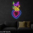 thumbnail image 2 of Glowneon Hummingbird Flaming Heart Led Light, Wedding Valentine Decor, 2 of 5