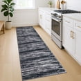 thumbnail image 6 of Brisasol Abstract Runner Rug 2x7 Washable Rug Runner for Hallways Non Slip Carpet Runner Indoor Runner for Hall Kitchen Bedroom Entryway, Black/White, 6 of 8