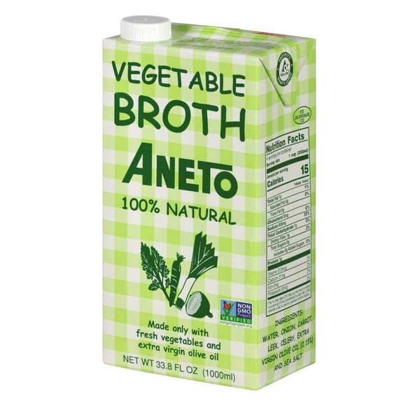 (Pack of 6), Aneto Broth Vegetable, 1 Lt