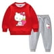 thumbnail image 4 of Hello Kitty lindo estampado niños Sudadera con capucha suéter traje más terciopelo grueso cálido niñas invierno de manga larga moda niños ropa, 4 of 5
