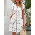 thumbnail image 3 of Zeagoo Summer Dresses for Women 2025 Vacation Sun Dress Women's A Line Dresses with Pockets Shift Dress Short Sleeve Beach Dress Loose T Shirt Dresses, 3 of 6