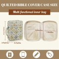 thumbnail image 7 of ZUXONGSY Daisy Rose Print Bible Cover Case for Women Quilted Bible Protector Large Journal Case with Handle Scripture Bag for ChuZU, 7 of 7