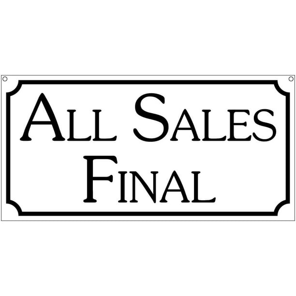 All Sales Are Final Template All Sales Are Final Template
