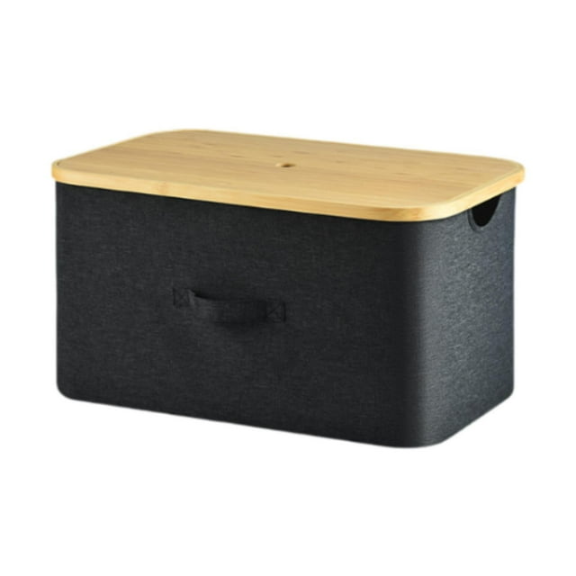 Cesto de ropa sucia plegable con tapa, ideal para armarios de hotel y guarderías. Negro