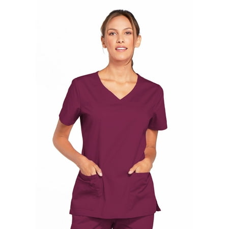 

Cherokee Workwear Core Stretch Women s Scrubs Top V-Neck 4727