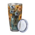 thumbnail image 2 of KLL Charming Daisy Bouquet Art Print 40oz Stainless Steel Insulated Car Cup with Spillproof Lid - Keep Your Drink Hot or Cold on the Go-Straw Three-piece Set, 2 of 8