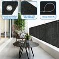 thumbnail image 4 of Unique Bargains Écran d'Intimité pour Balcon 3 X 16 Pieds, Écran de Protection 90 % pour Clôture et Rambarde, Toile d'Ombrage en Maille pour Extérieur, Cour Arrière, Véranda, Noir, 4 of 8
