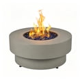 thumbnail image 5 of BAIDE HOME 32" Round Steel Low Profile Propane Fire Pit Table, 50,000 BTU Outdoor Gas Fire Pit with Lid, Glass Rocks, Cover, Pre-attached 10ft Propane Hose, 5 of 5