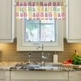 thumbnail image 2 of Yayeee Kitchen Valance Rod Pocket 54" x 18" Living Room Window Curtain, Gummy Bear Pattern, 2 of 6