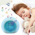 thumbnail image 3 of Zeokiar Kids Alarm Clock LED Digital Clock 7 Color Changing Night Light Bedside Clock with Indoor Temperature 12/24H Battery Powered for Children Bedroom Xmas Gifts for Kids Boys Girls, 3 of 8