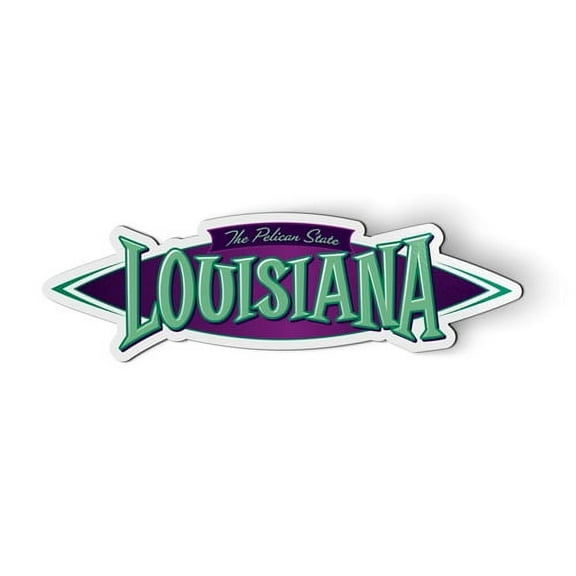 Louisiana the Pelican State - 5" Magnet for Car Locker Refrigerator