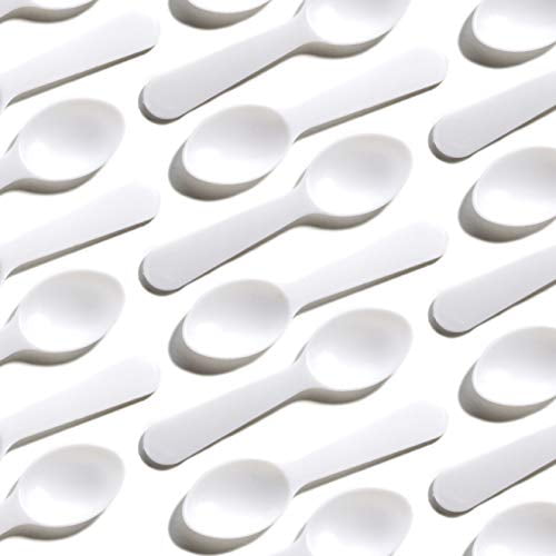 Extra Sturdy, BPA Free 200ct Plastic Tasting Spoons. Disposable Mini