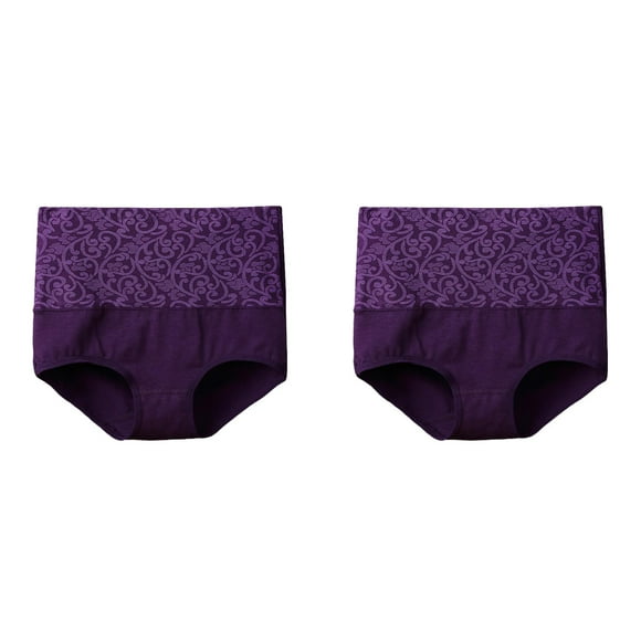 (2-Pack) 2025 Women's Solid Color Underwear Hiking Underwear Women High Waisted Underwear Breathable Cotton Underwear Women Panties Satin Remote
