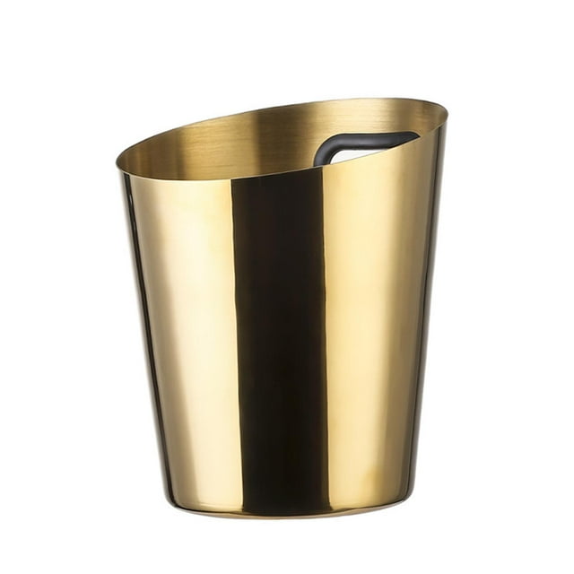 Elegante enfriador de bebidas de acero inoxidable para eventos Oro