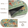 thumbnail image 6 of Boho Green Flowers 2'x6' Runner Rugs for Hallway Kitchen Bedside Non Slip, Spring Abstract Watercolor Floral Leaf Entryway Rug Runners with Rubber Backing, Long Carpet Runner for Laundry Room, 6 of 8