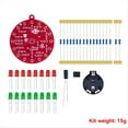 thumbnail image 2 of NE555 LED Christmas Tree Decoration LED Blinking PCB Soldering DIY Kit Red Green Flashing Light Soldering Practice Board, 2 of 3