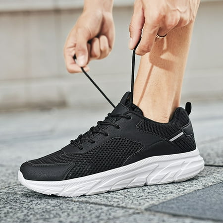 

Yolai Men Sports Shoes Fashionable And Simple Solid Color New Pattern Summer Mesh Breathable And Comfortable Lace Up Shoes